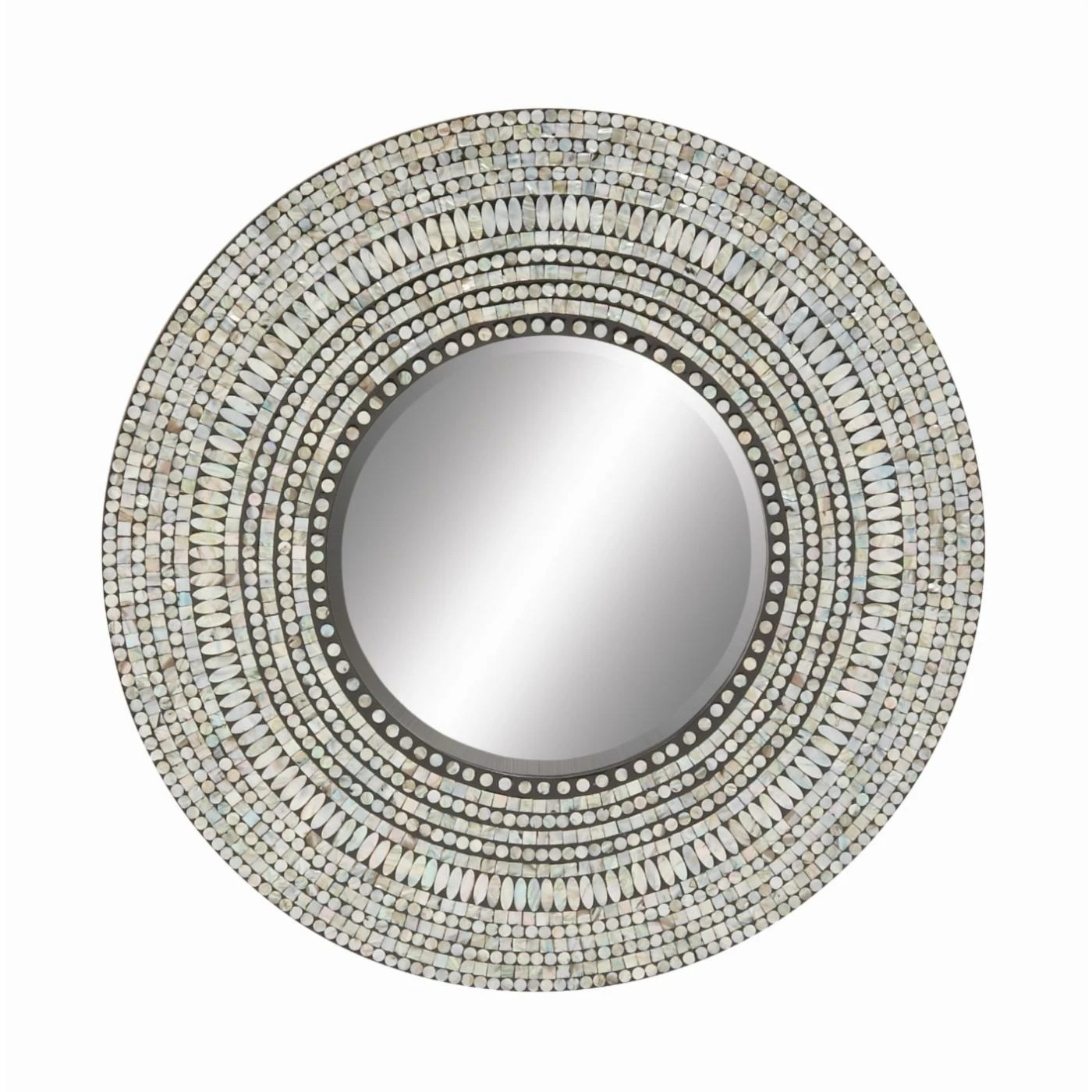 Top 10 π DecMode Opalescent Pearl Mussel Shells Wall Mirror π