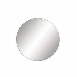 Cheapest ⌛ Frameless Mirrors DecMode Frameless Beveled Circle Wall Mirror 🧨
