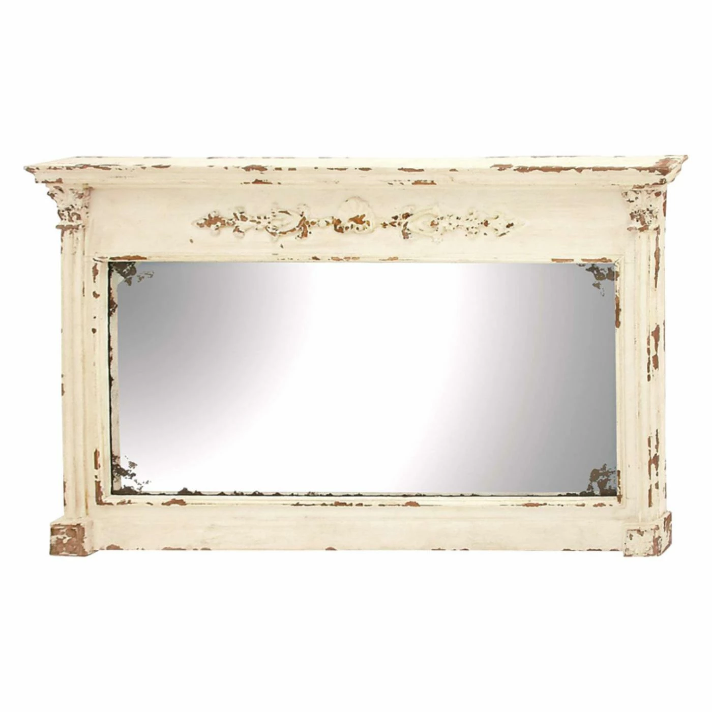 Best Sale π DecMode Wood Wall Mirror - 59W X 36H In. β¨