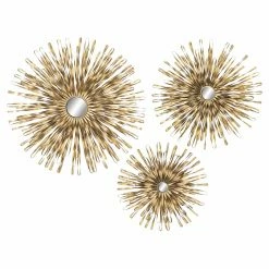 Hot Sale 👍 DecMode Flattened Loop Bands Wall Sculpture - Set Of 3 💯