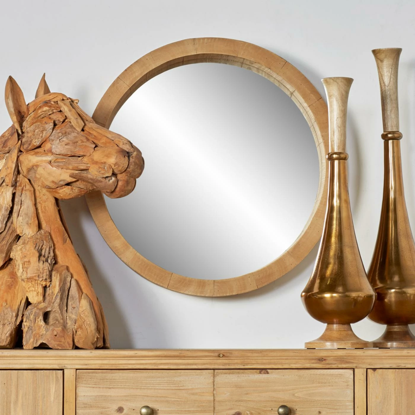 Best reviews of โญ DecMode Round Wooden Wall Mirror ๐ฅ