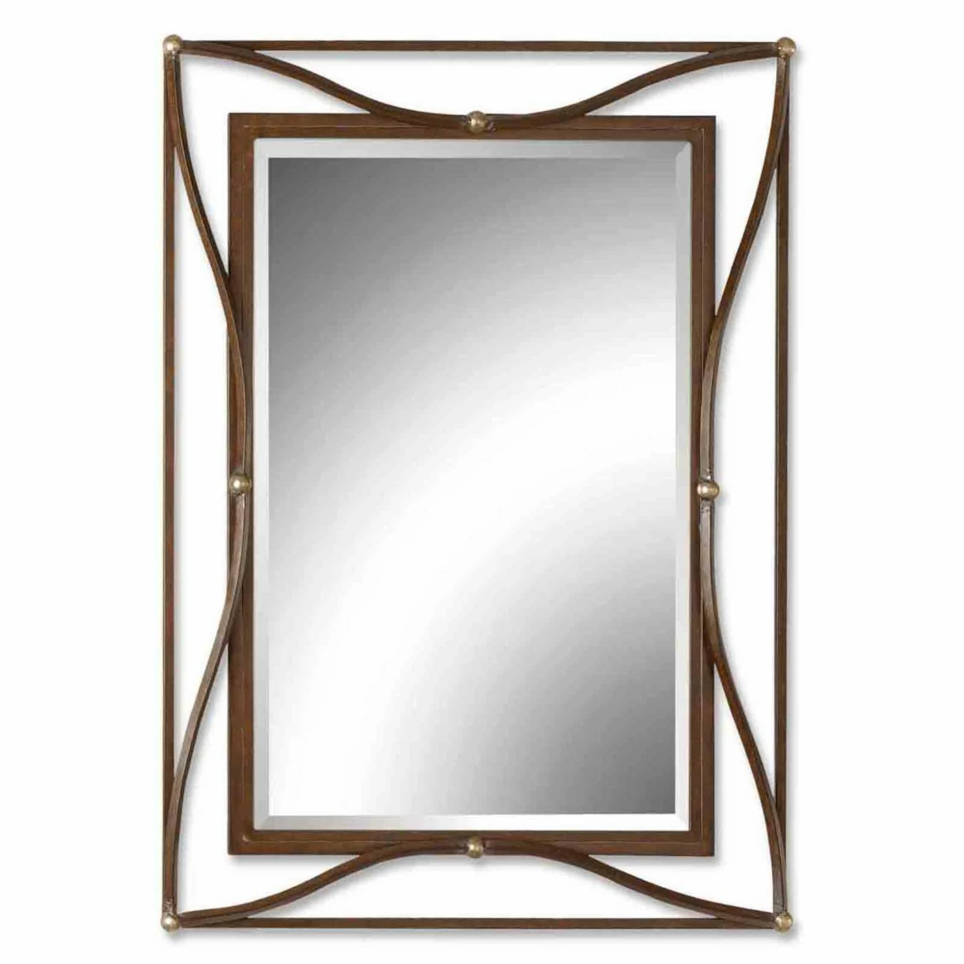 Brand new π Wall HN Home Alton Transitional Iron Beveled Mirror - 28W X 38H In. π