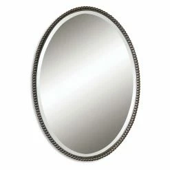 Outlet 🔥 Wall Uttermost Sherise Oval Bronze Mirror - 22W X 32H In. 👍