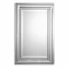 Promo 😉 Bathroom Vanity Uttermost Alanna Beveled Mirror Framed Vanity Mirror - 22W X 34H In. ⭐