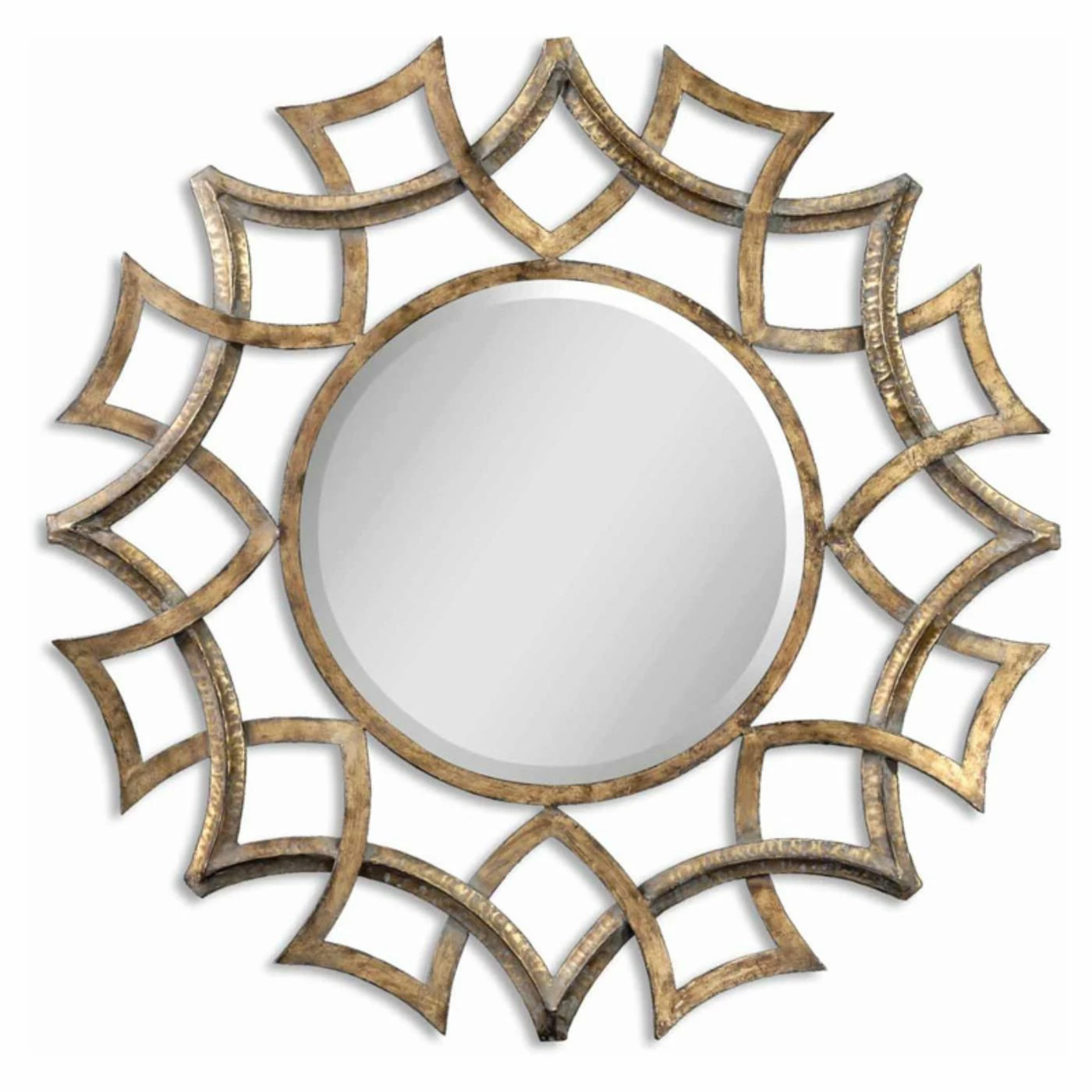 Cheapest π₯ Uttermost Demarco Antiqued Gold Metal Decorative Wall Mirror - 40.25 Diam. In. π₯