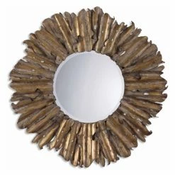 Deals 🌟 Uttermost Hemani Abstract Metal Sunburst Wall Mirror - 42.75 Diam. In. 😀