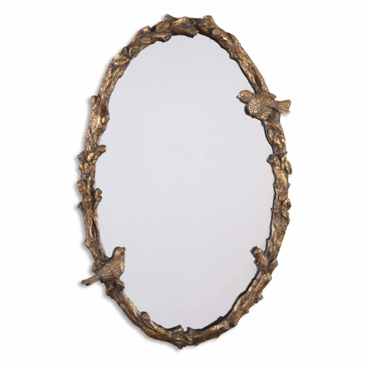 New β¨ Wall Uttermost Paza Metal Bird & Vine Mirror - 22W X 33.75H In. π
