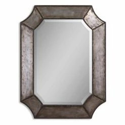 Best reviews of ❤️ Uttermost Elliott Distressed Aluminum Wall Mirror - 24W X 31.75H In. 🌟
