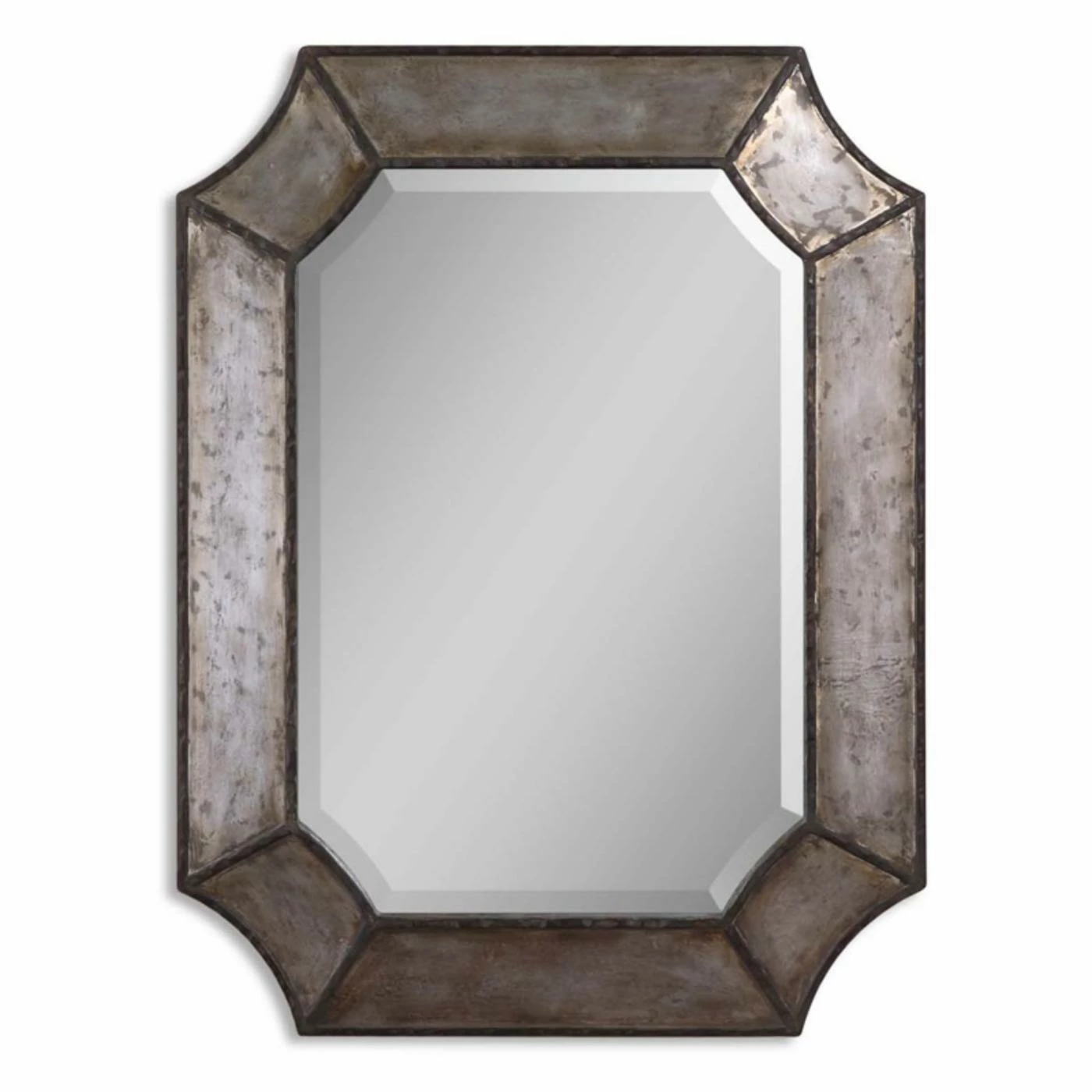 Best reviews of β€οΈ Uttermost Elliott Distressed Aluminum Wall Mirror - 24W X 31.75H In. π