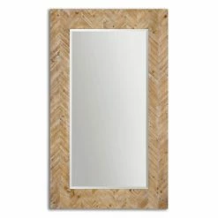 Buy β Floor & Leaning HN Home Alta Modern Farmhouse Oversized Wooden Wall Or Leaner Mirror - 43.75W X 74H In. π