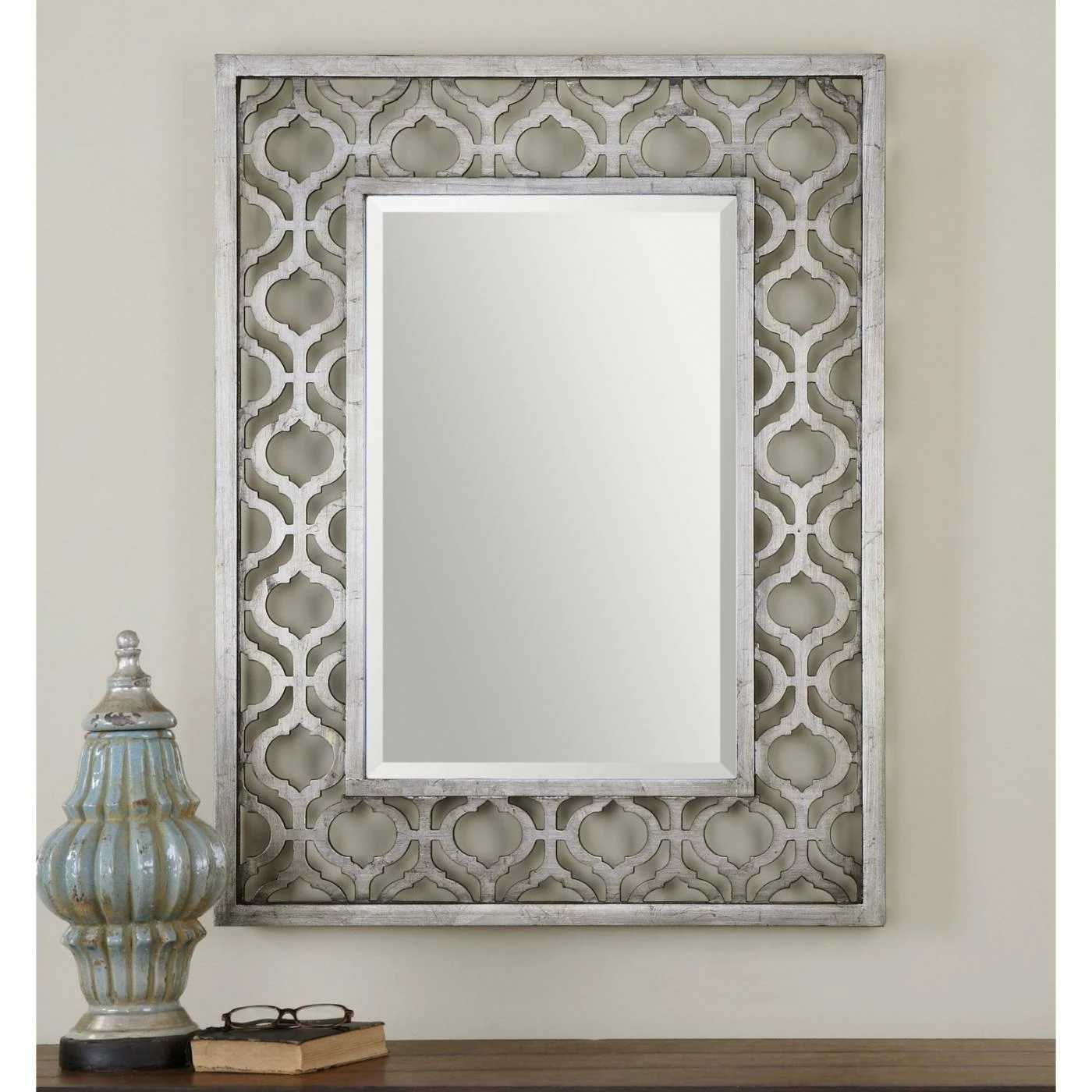 New β Wall Uttermost Sorbolo Silver Mirror - 30.75W X 40.38H In. π