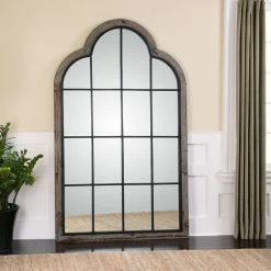 Promo 🎉 Floor & Leaning Uttermost Gavorrano Oversized Arch Mirror - 48W X 80H In. ✔️