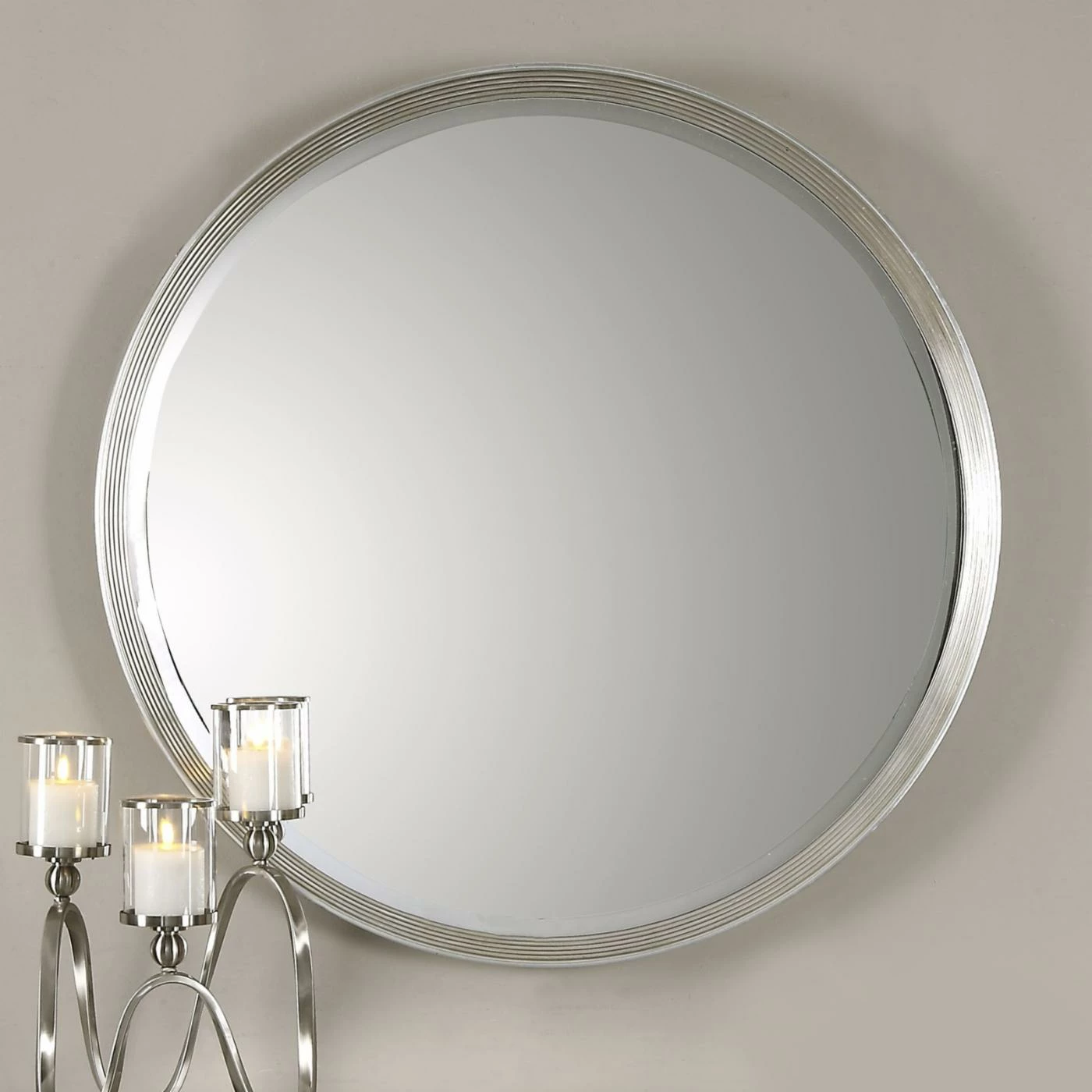 Budget π€© Uttermost Serenza Round Wall Mirror - 42 Diam. In. π€©