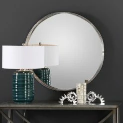 Best Sale 🥰 Wall Uttermost Ohmer Round Metal Coils Mirror - 40 Diam. In. ✨