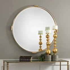 Wholesale π₯° Wall Uttermost Mackai Round Gold Mirror - 37.5W X 37.5H In. βοΈ