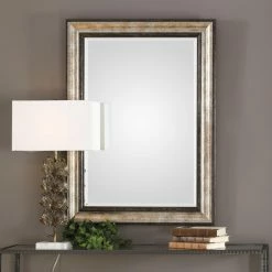 Coupon 🥰 Wall Uttermost Shefford Antiqued Silver Mirror - 31W X 43H In. 😀