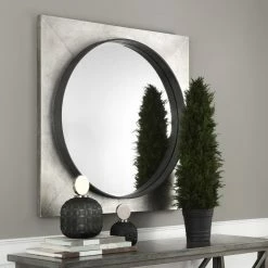 Wholesale β€οΈ Wall Uttermost Solomon Metallic Silver Mirror - 40W X 40H In. π€©