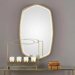 Outlet π Wall Uttermost Duronia Antique Gold Mirror π