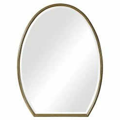 New 🔔 Uttermost Kenzo Modified Oval Wall Mirror - 24W X 32H In. ⌛