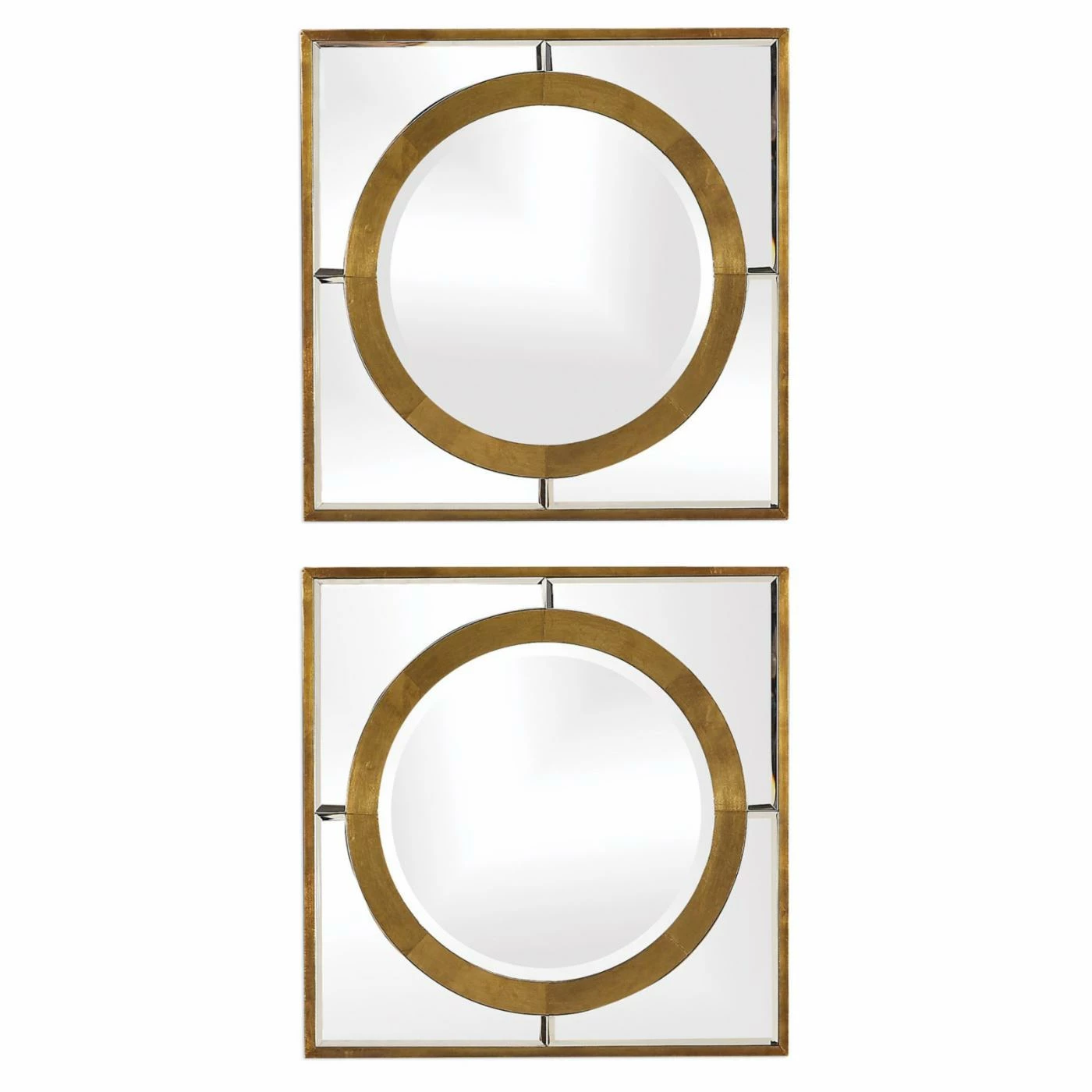 Wholesale π Mirror Sets Uttermost Gaza Square Wall Mirrors - 18W X 18H In. - Set Of 2 β€οΈ