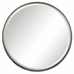 Best Pirce 🌟 Uttermost Ada Round Steel Wall Mirror - 40 Diam. In. ✔️