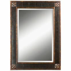 Top 10 ❤️ Bathroom Vanity Uttermost Bergamo Vanity Wall Mirror - 28W X 38H In. 👏