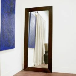 Hot Sale ๐ Floor & Leaning Baxton Studio Light Cappuccino Doniea Leaning Floor Mirror - 31.5W X 71H In. โญ