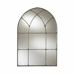 Flash Sale โค๏ธ Baxton Studio Tova Arched Window Wall Mirror - 31.89W X 47.05H In. ๐