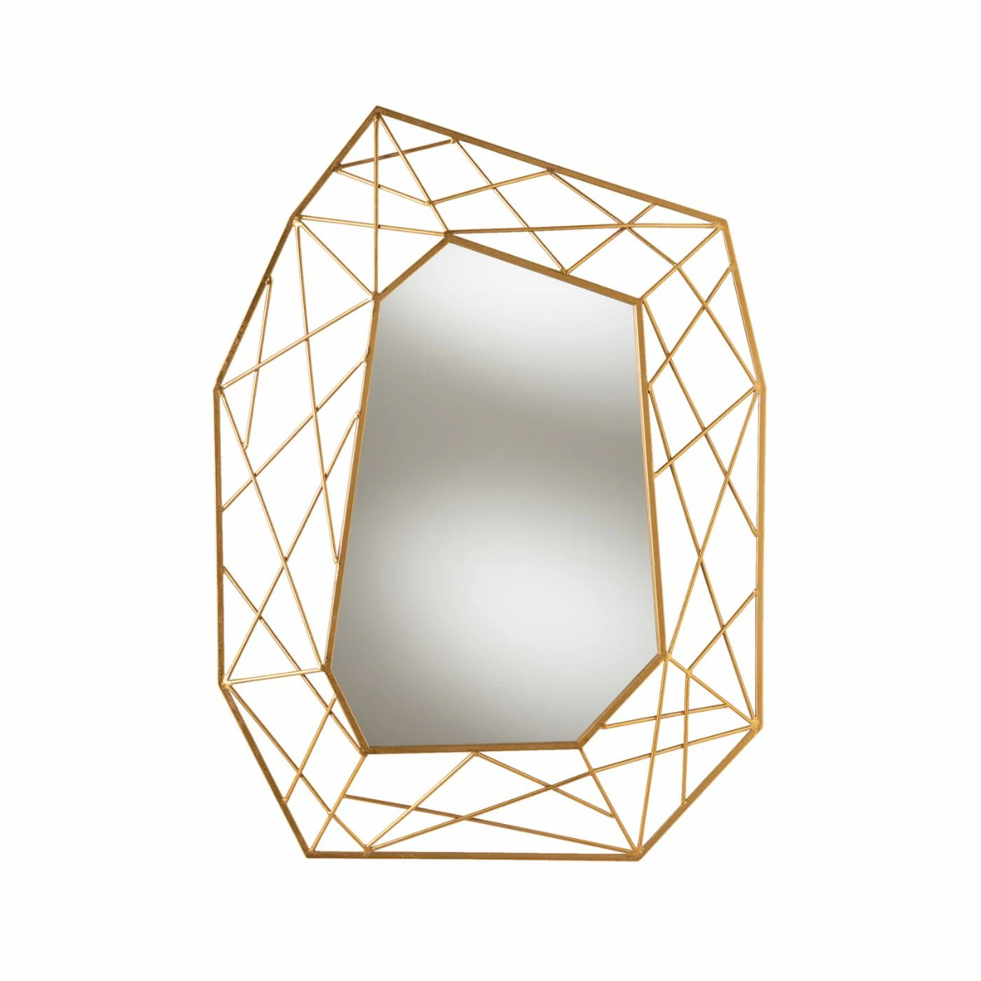 Outlet ๐ฅฐ Baxton Studio Oriana Geometric Wall Mirror - 30W X 40H In. ๐