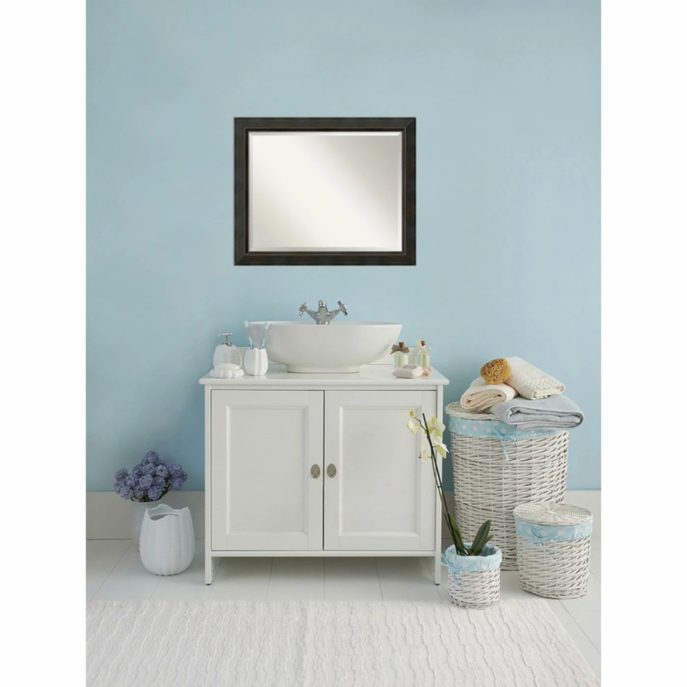 Discount π Bathroom Vanity Amanti Art Bathroom Wall Mirror - Signore Bronze π - Image 5