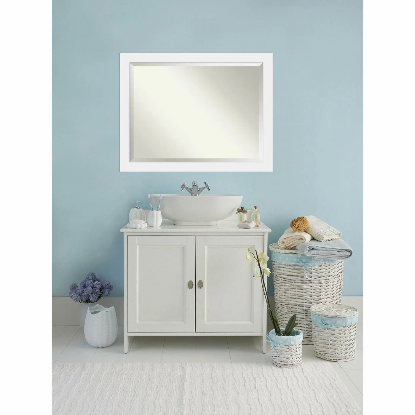 Promo π₯ Bathroom Vanity Amanti Art Corvino Bathroom Mirror β - Image 5