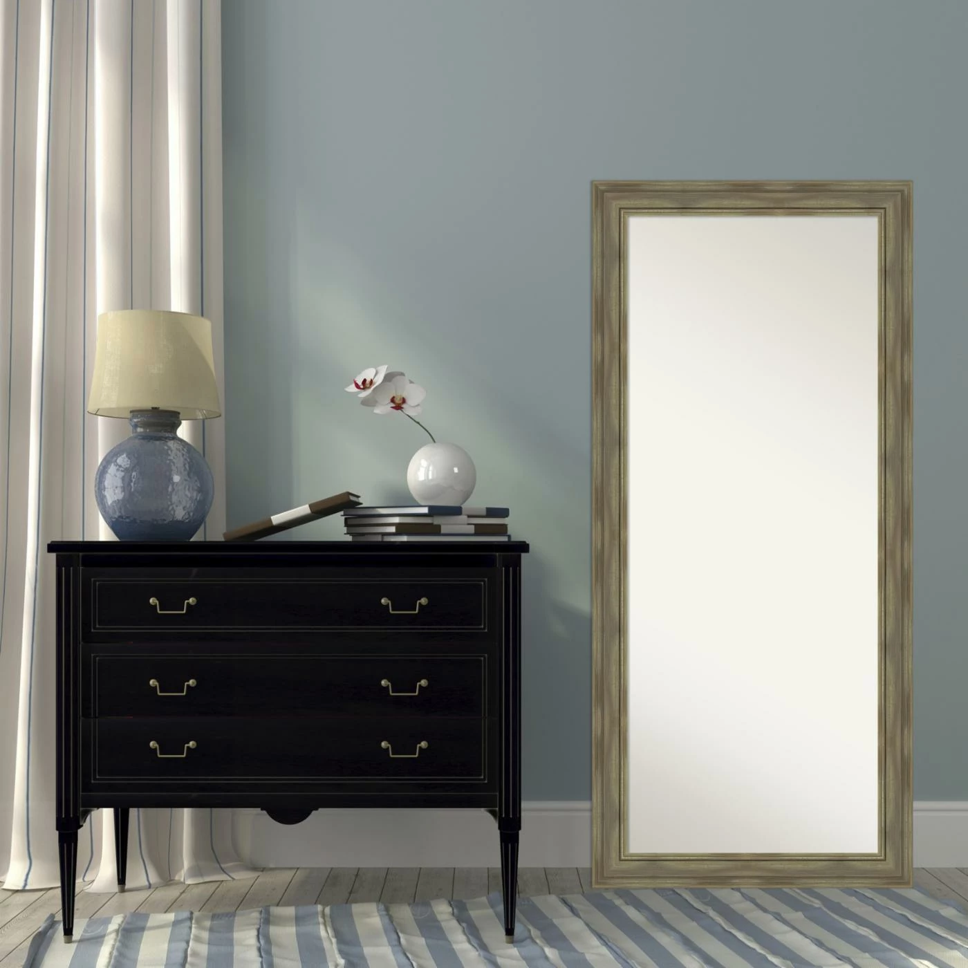 Outlet ๐ Floor & Leaning Amanti Art Alexandria Floor / Leaner Mirror - 30W X 66H In. ๐ - Image 5