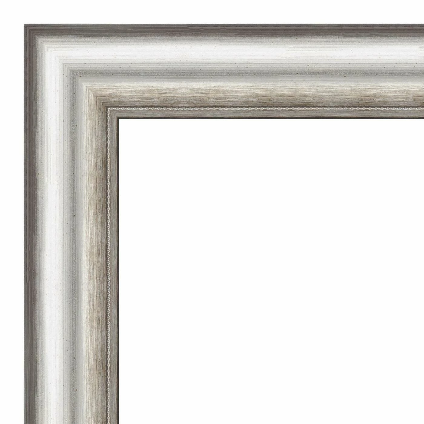 Promo π Amanti Art Scratched Wave Chrome Framed Wall Mirror - 18.12 X 22.12 In π - Image 4