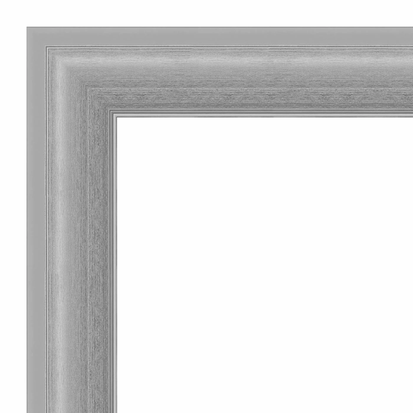 Budget π Amanti Art Peak Polished Silver Framed Wall Mirror - 22 X 26 In π - Image 4