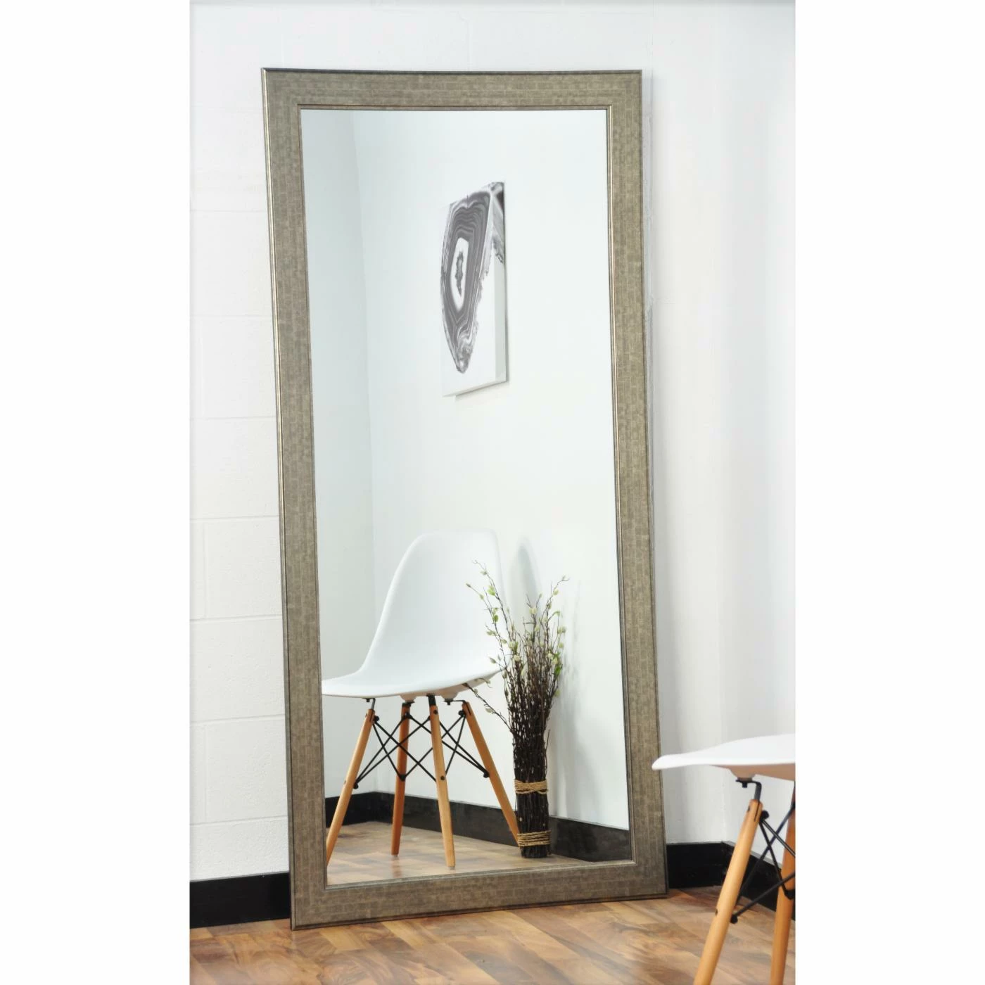 Best deal 🎉 Floor & Leaning BrandtWorks Silver Studio Tall Vanity Floor Mirror - 32W X 65.5H In. 👏 - Image 5