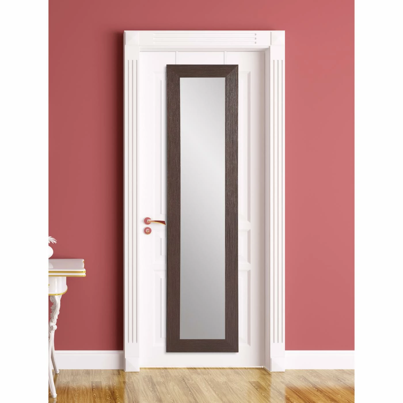 Hot Sale โ Wall BrandtWorks Farmhouse Slim Over The Door Mirror ๐ - Image 5