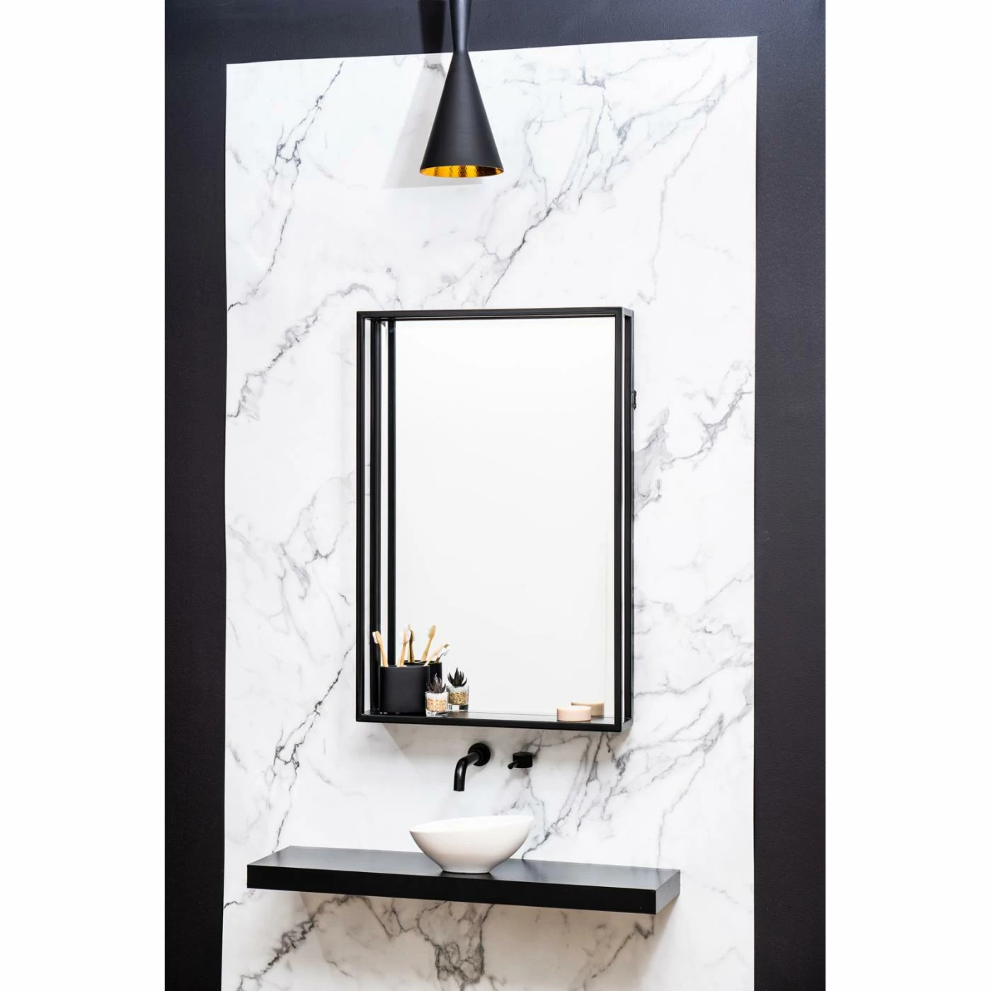 Cheapest βοΈ Cooper Classics Soraya Beveled Wall Mirror With Shelf - 24W X 36H In. π - Image 5