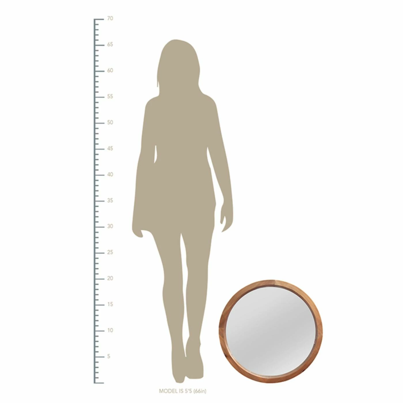 Promo ๐ Stratton Home Decor Maddie Round Wall Mirror - 20 Diam. X 2.25D In. ๐ - Image 5