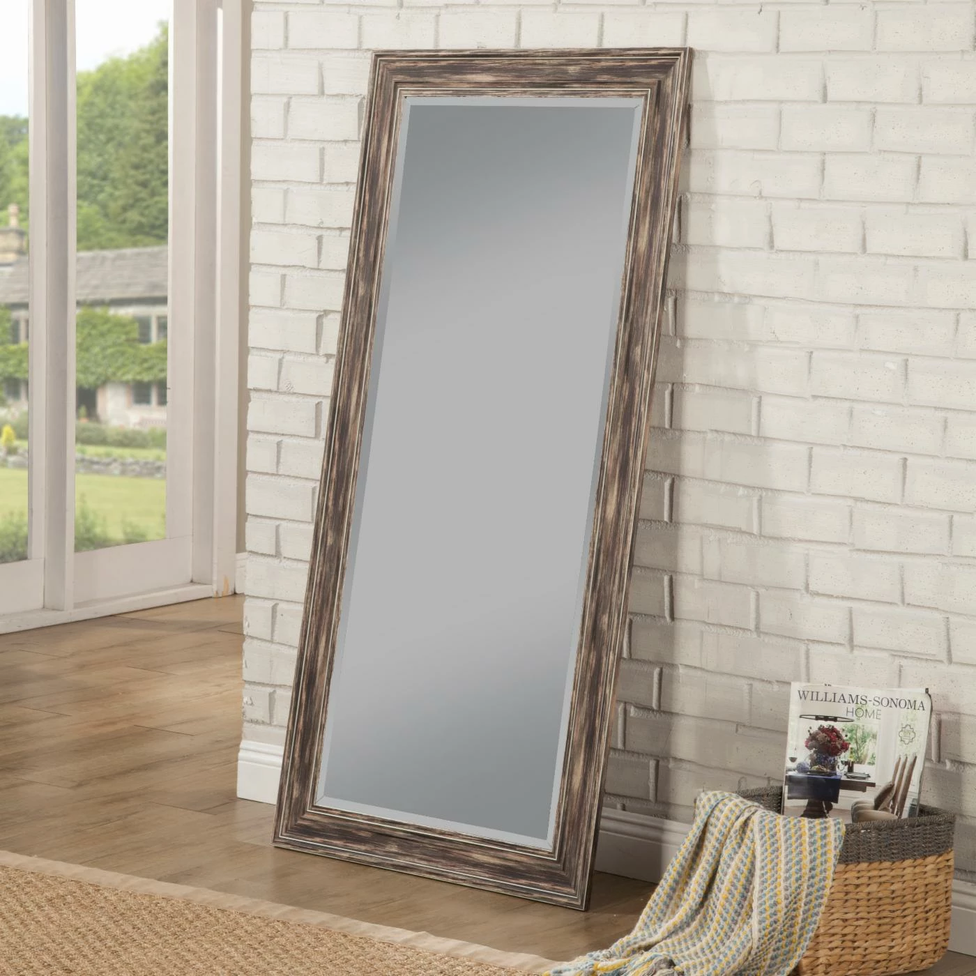 New ๐งจ Floor & Leaning Sandberg Furniture Farmhouse Full Length Floor Mirror - 31W X 65H In. ๐ - Image 5